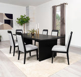 Brookmead Extension Leaf Dining Table Set Black