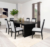 Brookmead Extension Leaf Dining Table Set Black