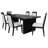 Brookmead Extension Leaf Dining Table Set Black