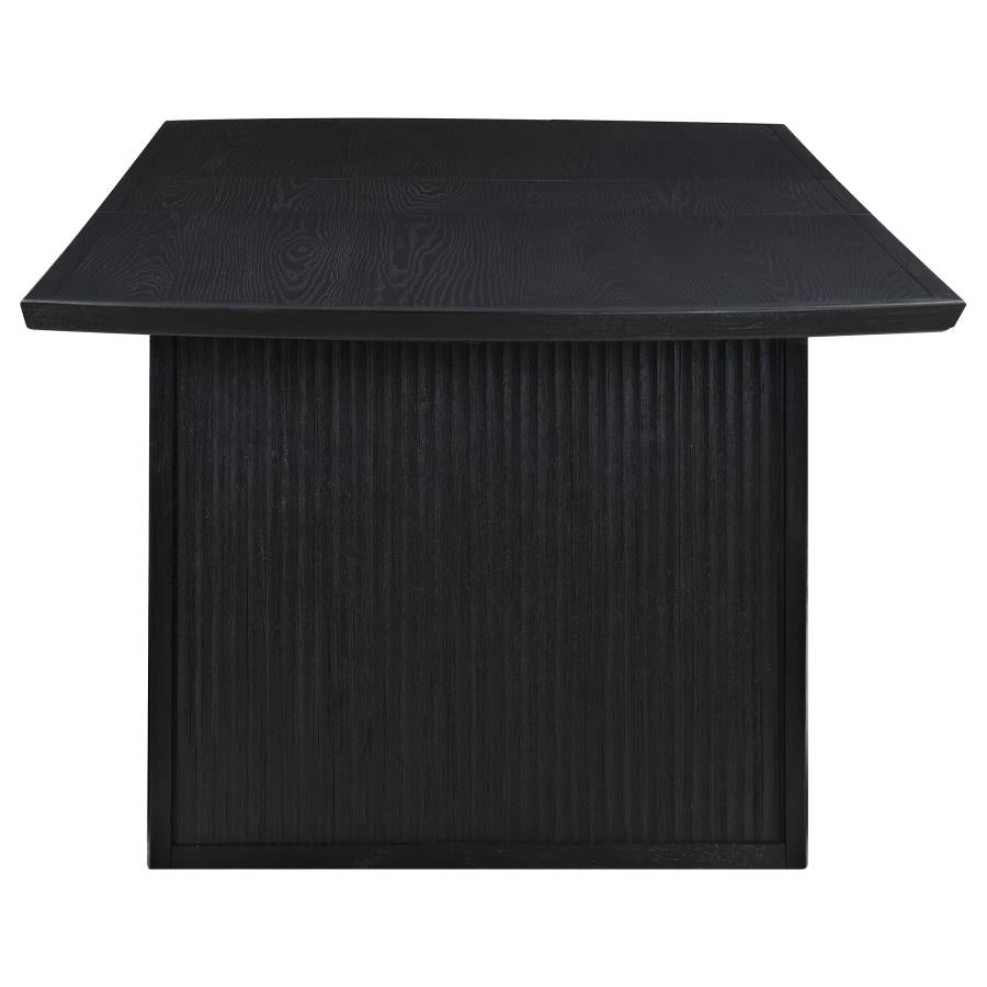 Brookmead Extension Leaf Dining Table Set Black