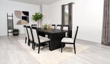 Brookmead Extension Leaf Dining Table Set Black