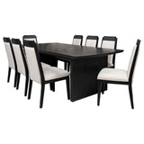 Brookmead Extension Leaf Dining Table Set Black