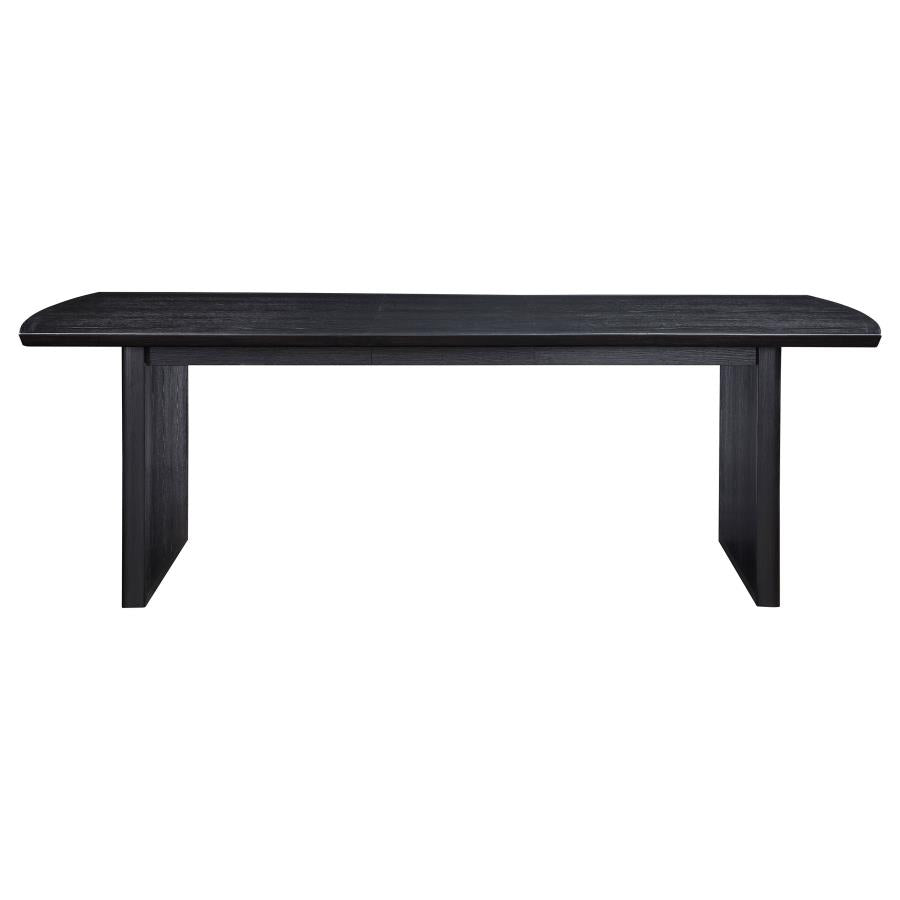 Brookmead Extension Leaf Dining Table Set Black