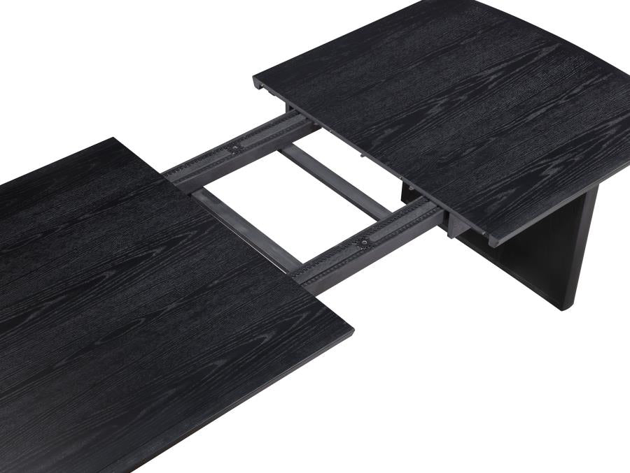Brookmead Extension Leaf Dining Table Set Black