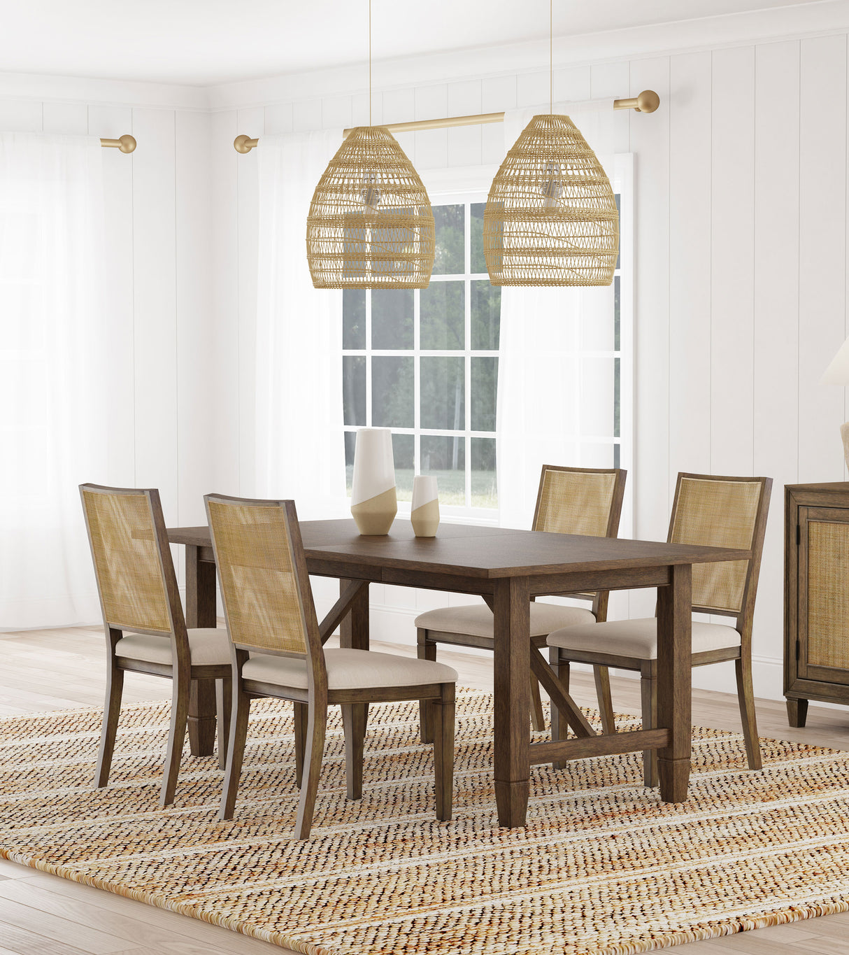 Matisse 5-piece Rectangular Dining Table Set L