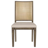 Matisse - Woven Rattan Back Dining Side Chair Brown (Set of 2) - Dark Brown