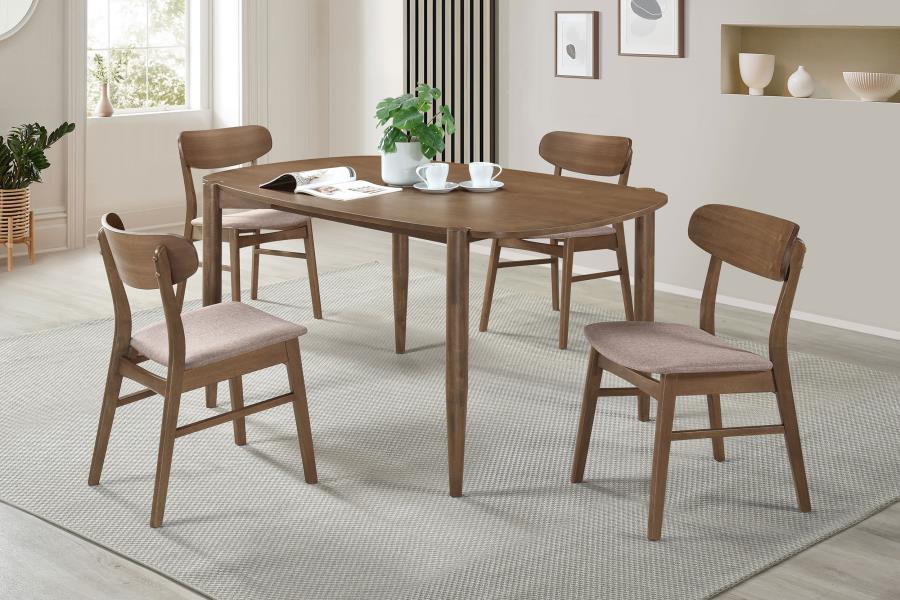 Dortch Oval Solid Wood Dining Set