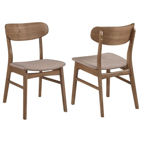 Dortch Dining Side Chair (Set of 2) Walnut And Brown