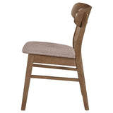 Dortch - Dining Side Chair (Set of 2) - Walnut And Brown