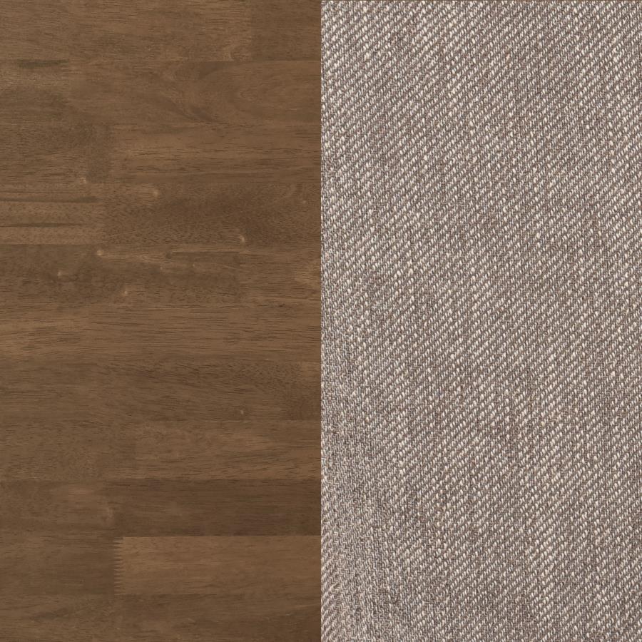 Dinah - 5 Piece Round Solid Wood Dining Set - Walnut