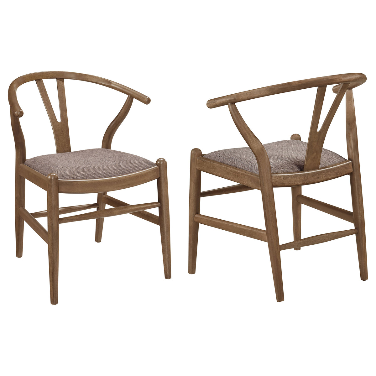Dinah - Wood Wishbone Dining Side Chair (Set of 2) - Walnut