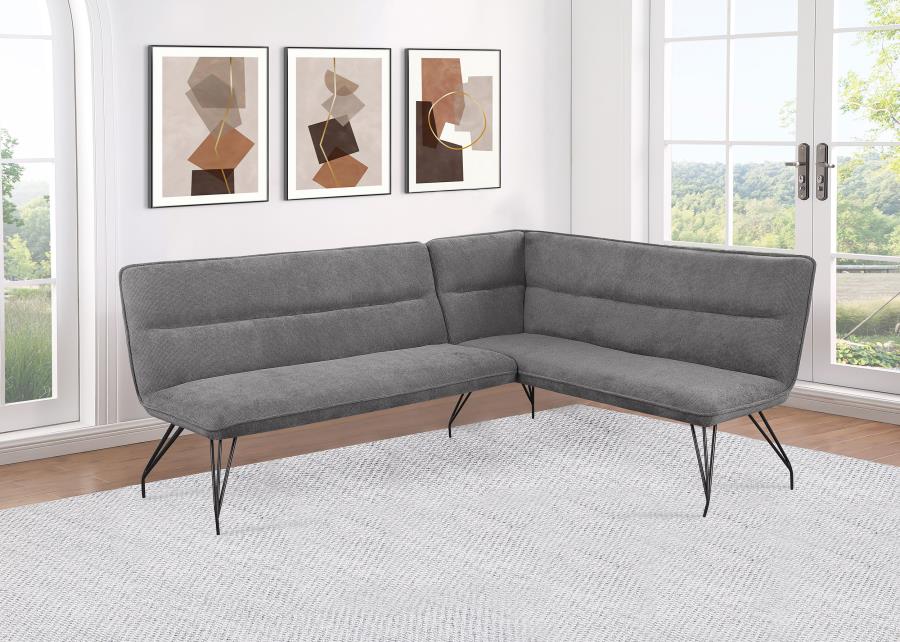 Dodson - Fabric Upholstered L-Shaped Nook Dining Bench - BEL Furniture