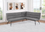 Dodson - Fabric Upholstered L-Shaped Nook Dining Bench