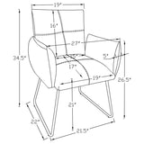 Ackland - Upholstered Dining Side Chair (Set of 2) - Light Gray
