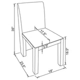 Tordera - Velvet Upholstered Dining Side Chair (Set of 2) - Gray