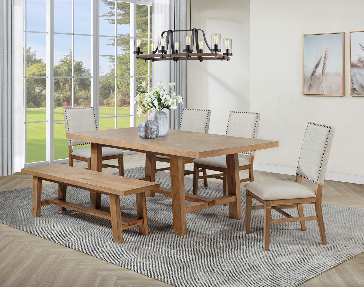 Middleton - Extension Leaf Dining Set With Upholstered Chairs
