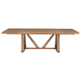 Middleton - 106" Extension Leaf Dining Table - Natural Brown