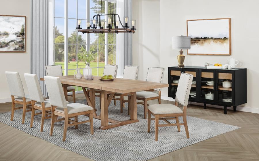 Middleton - Upholstered Dining Side Chair Beige (Set of 2) - Natural