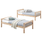 Dakota - Wood Twin Over Twin Bunk Bed - Natural by Coaster Fine Furniture | Bel Furniture
