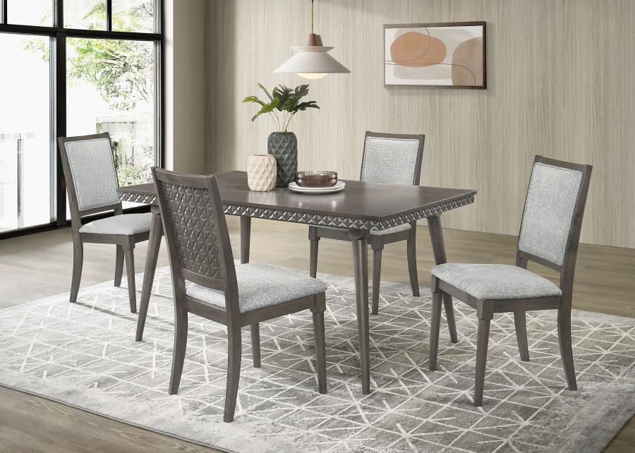 Onslow 5-piece Rectangular Dining Set Dark Brown