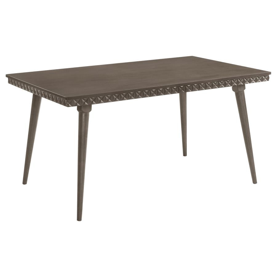 Onslow Rectangular Wood Dining Table Dark Brown