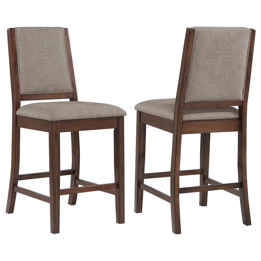 Patterson Upholstered Counter Chair (Set of 2) Mango Oak