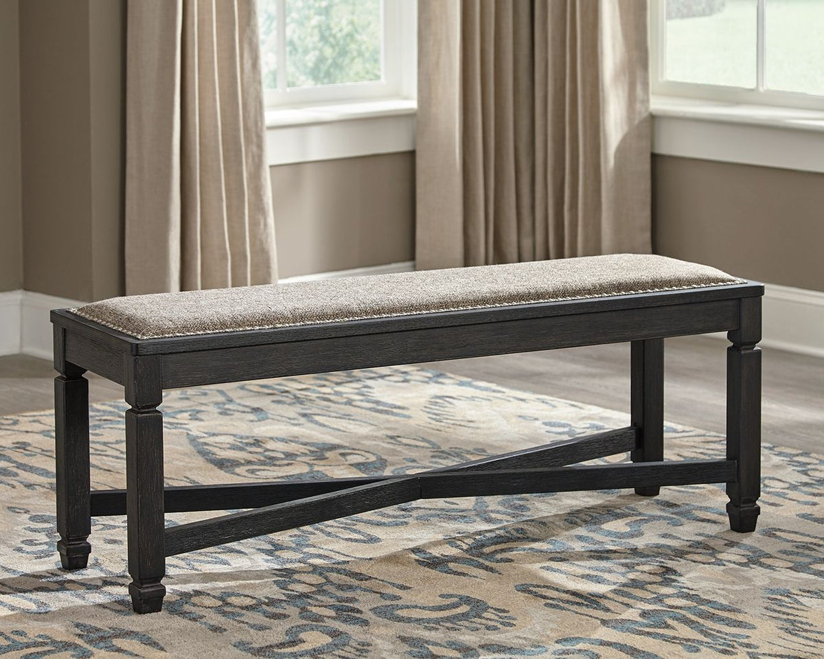 Tyler Creek - Black / Grayish Brown - Upholstered Bench by Signature Design by Ashley® | Bel Furniture