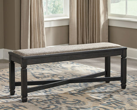 Tyler Creek - Black / Grayish Brown - Upholstered Bench by Signature Design by Ashley® | Bel Furniture