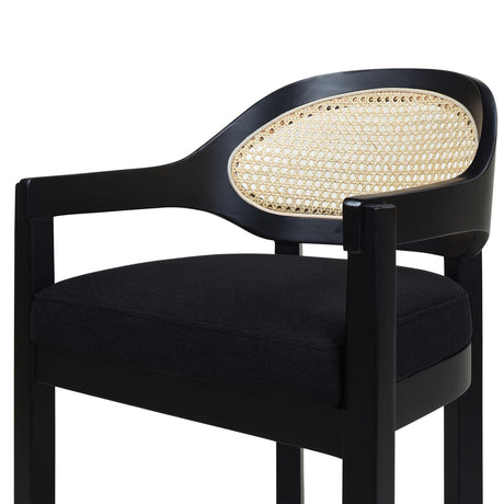 Americana - Mid-Century Modern Cane Back Counter Stool - view 10