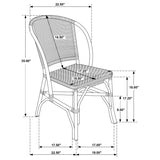 Lexley - Woven Rattan Dining Side Chair (Set of 2) - Brown