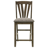 Canfield - 5 Piece Counter Height Dining Set - Brown