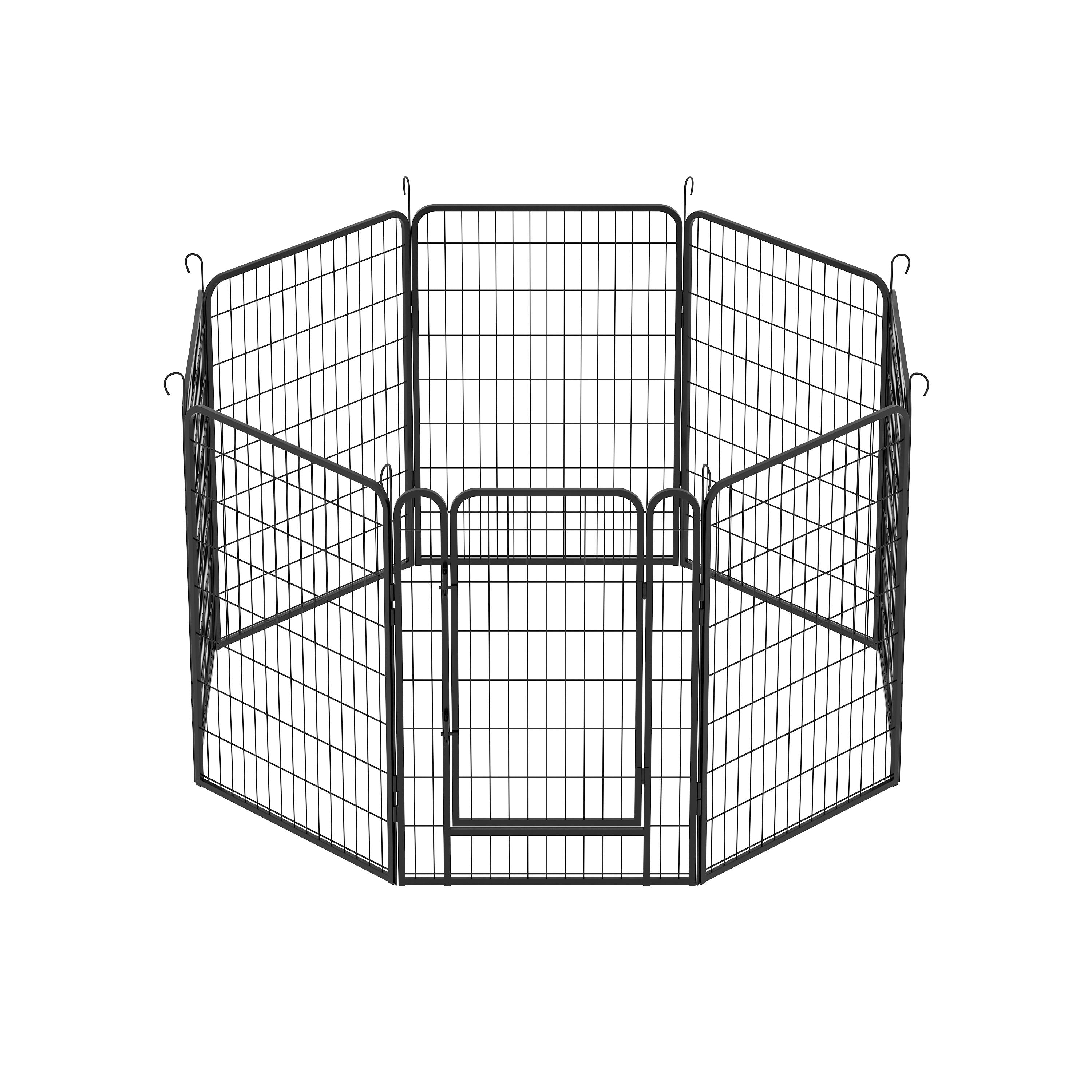 Heavy Duty Metal Playpen With Door, Dog Fence Pet Exercise Pen