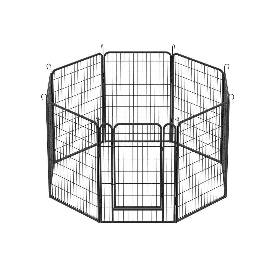 Heavy Duty Metal Playpen With Door, Dog Fence Pet Exercise Pen