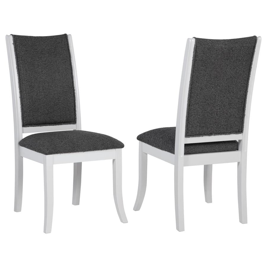 Judd Upholstered Dining Side Chair (Set of 2) Pearl White