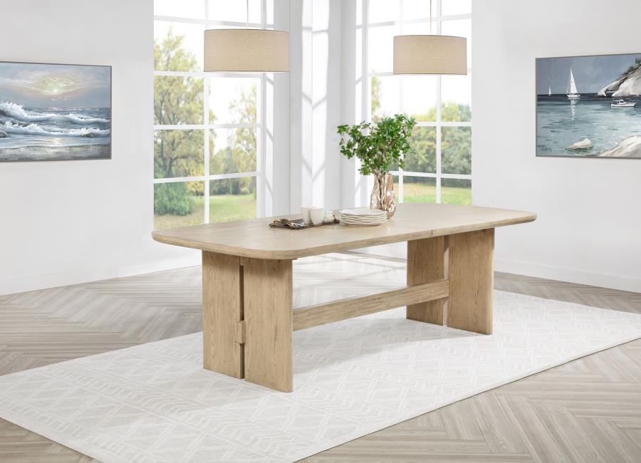 Kailani - Rectangular Wood Dining Table - Beige Oak