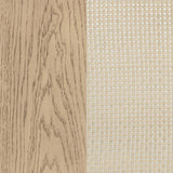 Kailani - 4-Door Cane Dining Vitrine Display Cabinet - Beige Oak