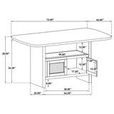 Kailani - Wood Counter Height Dining Set