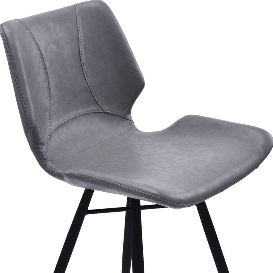 Counter Height Bar Chair - Gray / Black