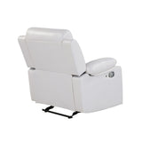 Blanche - Glider Recliner With LED, Pillow Top Arms