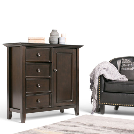 Amherst - Handcrafted Medium Storage Cabinet by Simpli-Home | Bel Furniture