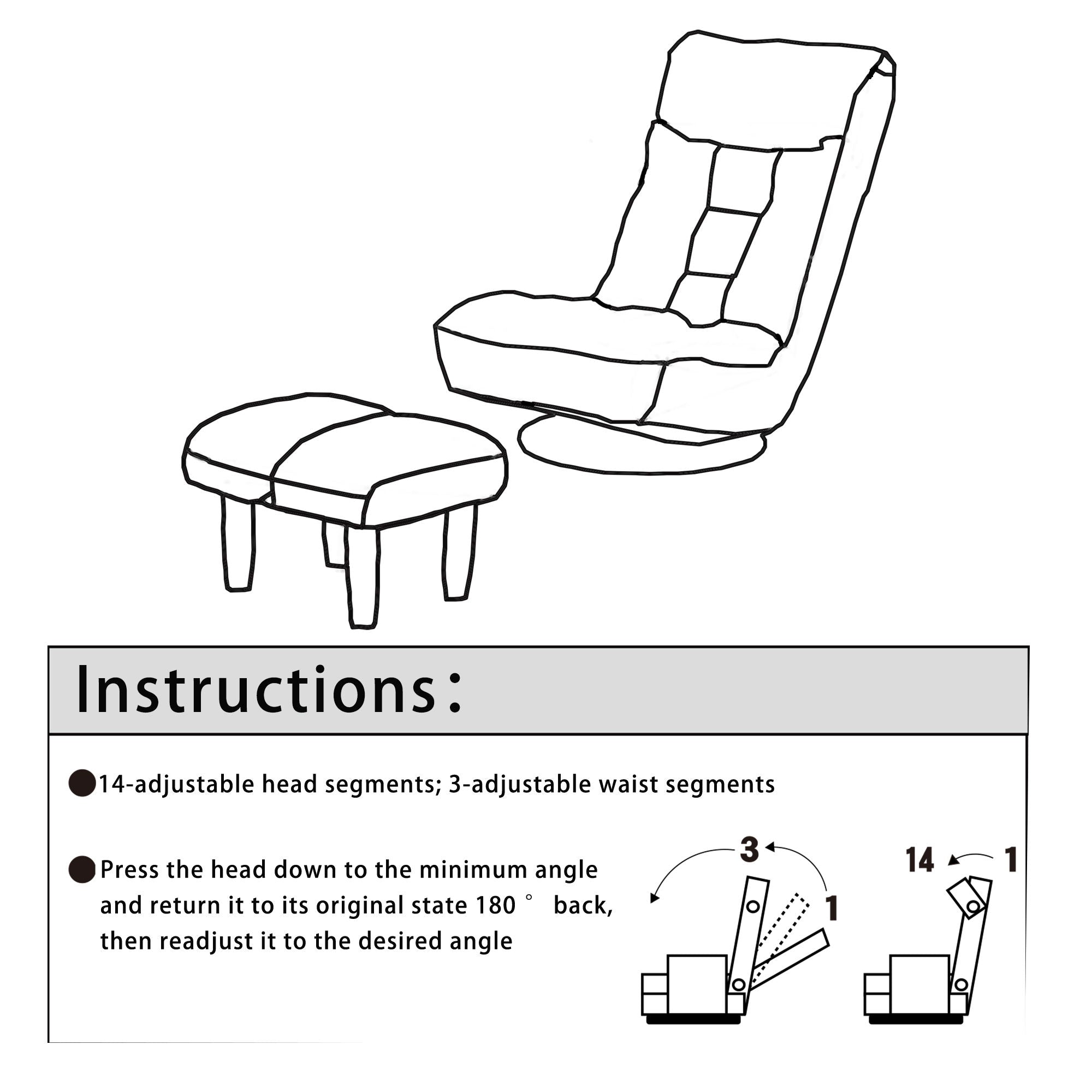 Reclining Chair - Gray