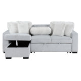 Ford - Reversible Pull Out Sofa Bed - Light Gray