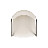 Artemis - Mixed Material Upholstered Dining Arm Chair - Warm White by Jennifer Taylor Home | Bel Furniture