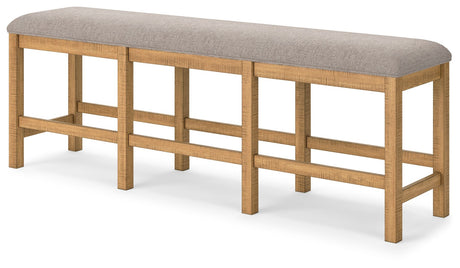 Havonplane - Brown - XL Counter Height Upholstered Dining Bench by Signature Design by Ashley® | Bel Furniture