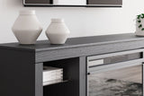Cayberry - Black - TV Stand With Fireplace by Signature Design by Ashley® | Bel Furniture