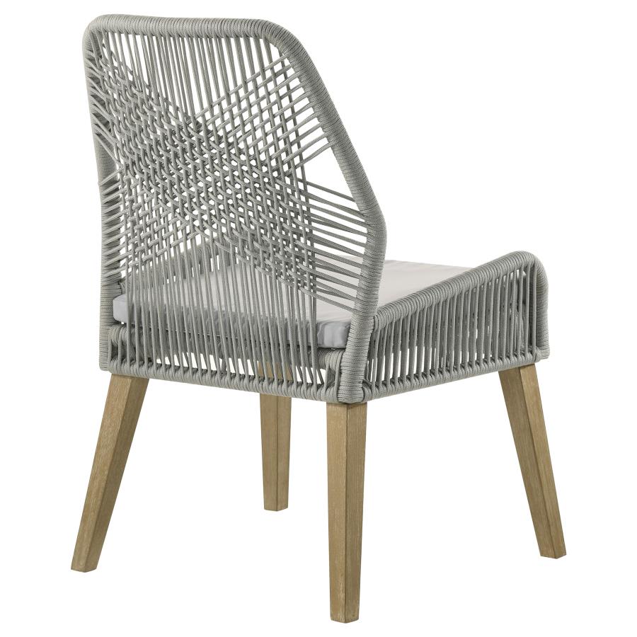 Nakia Woven Rope Dining Side Chairs (Set of 2)