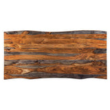 Ditman - Live Edge Dining Table - Gray Sheesham