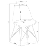 Juniper Polypropylene Dining Side Chair (Set of 2)