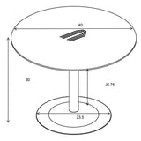 Cora - Round Wood Top Dining Table - Brown Walnut