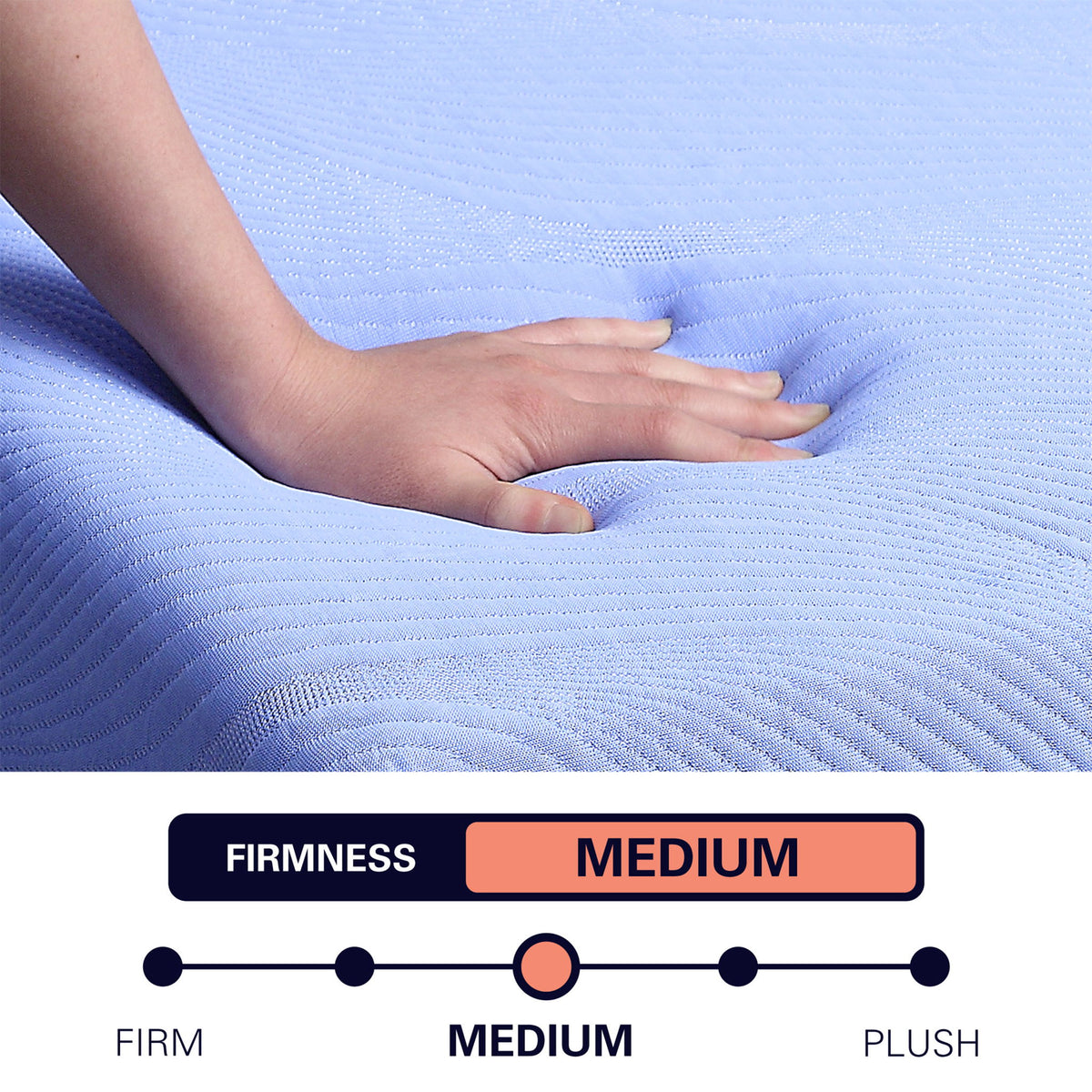Refresh - 12" Queen Size Flex Head Memory Foam Hybrid Mattress And Adjustable Base Bundle - Blue by Remedy Sleep | Bel Furniture